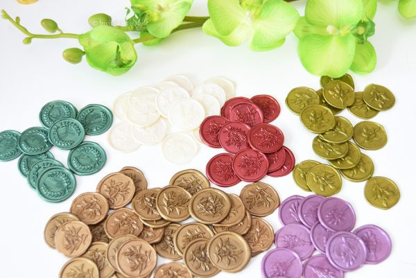 Pre-made self adhesive wax seal stickers